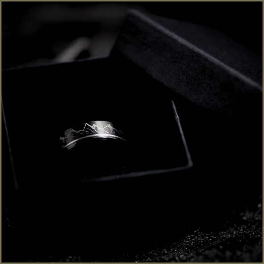 8mm Matte Black Stainless Steel Ring