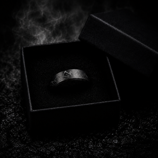 8mm Brushed Stainless Steel Ring