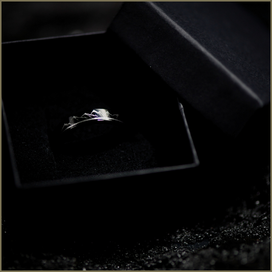 4mm Matte Black Stainless Steel Ring